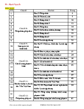 Phiếu bài tập cuối tuần môn Toán Lớp 2 - Chương trình học kì II (Bộ sách Kết nối tri thức với cuộc sống)